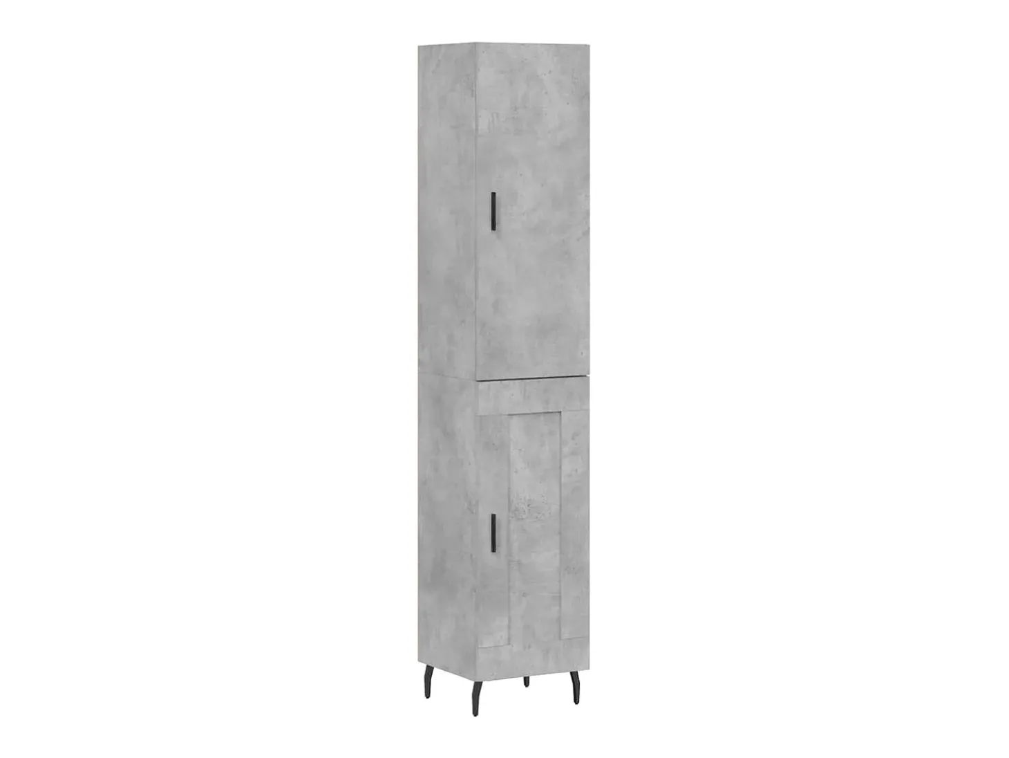 Aparador alto Gris hormigón 34,5x34x180 cm Madera de ingeniería
