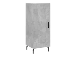 Aparador alto Gris hormigón 34,5x34x180 cm Madera de ingeniería