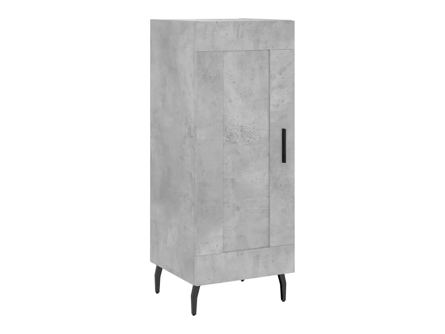 Aparador alto Gris hormigón 34,5x34x180 cm Madera de ingeniería