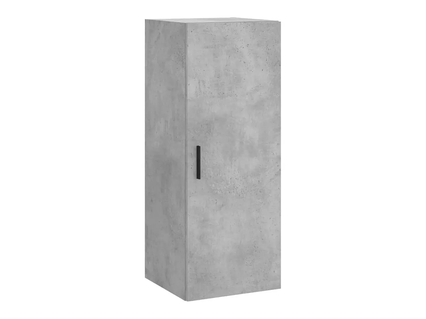 Aparador alto Gris hormigón 34,5x34x180 cm Madera de ingeniería
