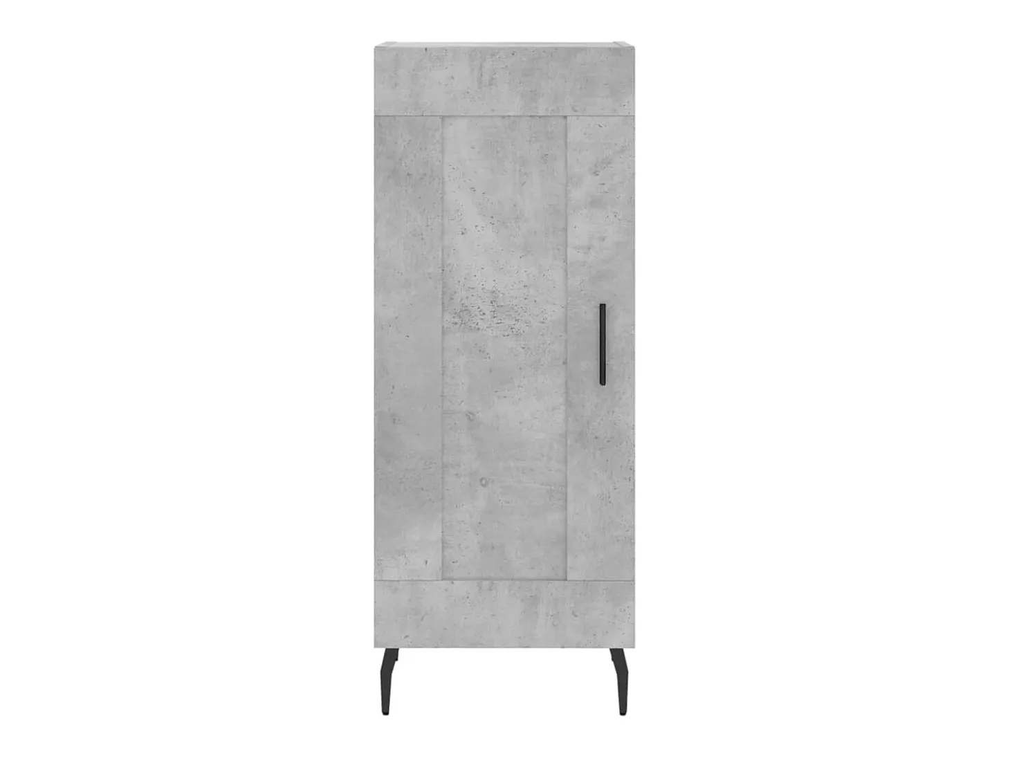 Aparador alto Gris hormigón 34,5x34x180 cm Madera de ingeniería