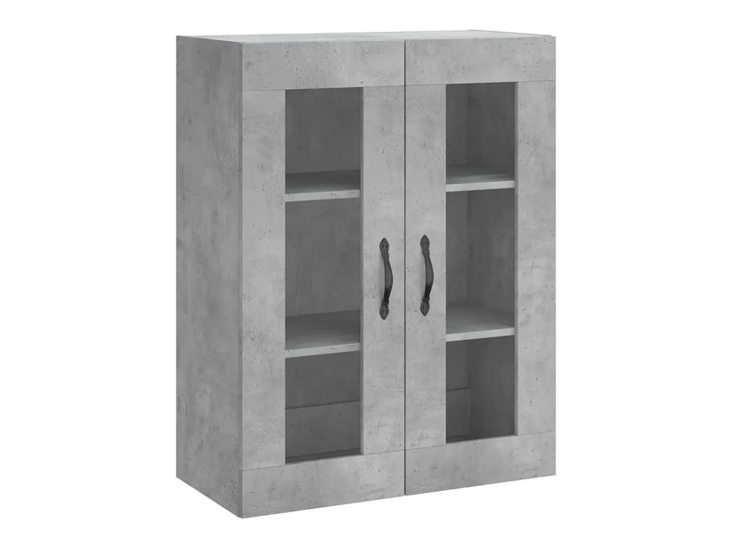 Aparador alto Gris hormigón 69,5x34x180 cm Madera de ingeniería