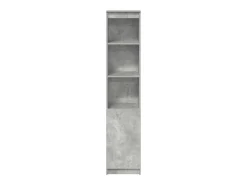 Aparador alto gris hormigón 37,5x35x180 cm madera de ingeniería