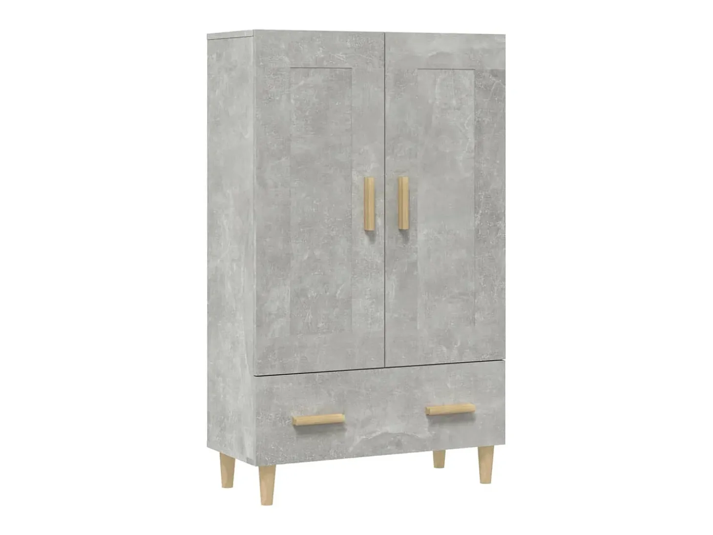 Aparador alto Gris hormigón 70x31x115 cm Madera de ingeniería