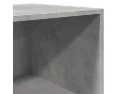 Aparador alto gris hormigón 50x41x185 cm madera de ingeniería