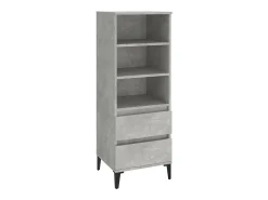 Aparador alto Gris hormigón 40x36x110 cm Madera de ingeniería