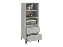 Aparador alto Gris hormigón 40x36x110 cm Madera de ingeniería