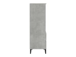 Aparador alto Gris hormigón 40x36x110 cm Madera de ingeniería