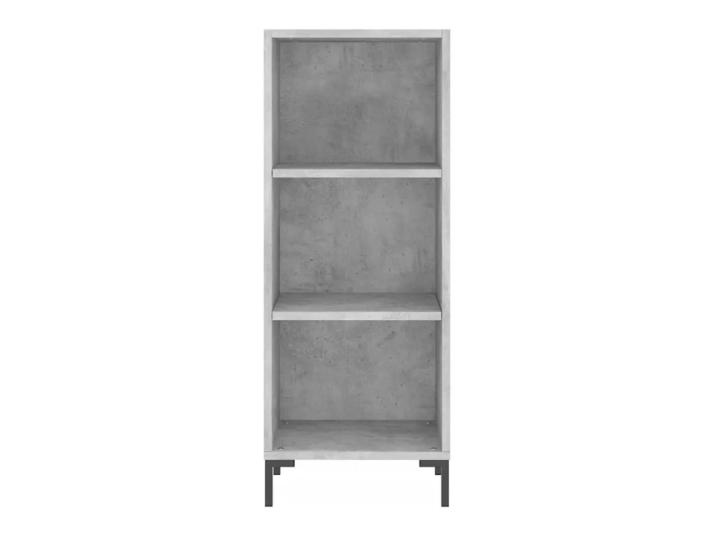 Aparador alto Gris hormigón 34,5x34x180 cm Madera de ingeniería
