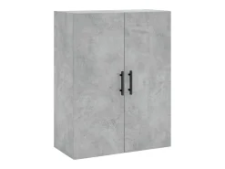 Aparador alto Gris hormigón 69,5x34x180 cm Madera de ingeniería
