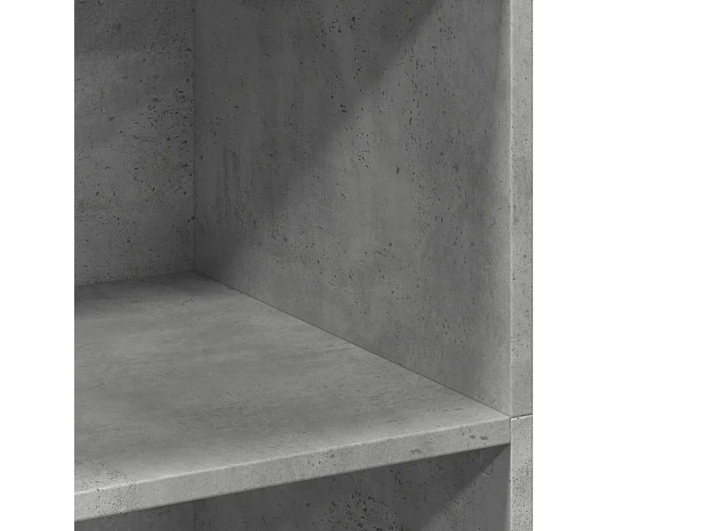 Aparador alto gris hormigón 70x41x124 cm madera de ingeniería