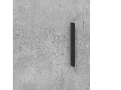 Aparador alto Gris hormigón 34,5x34x180 cm Madera de ingeniería