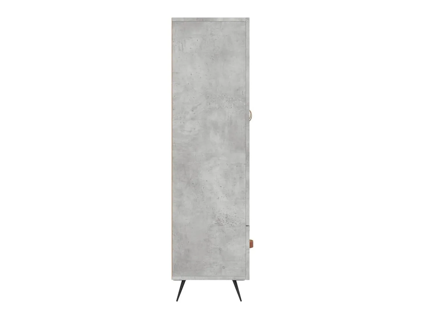 Aparador alto gris hormigón 69,5x31x115 cm madera de ingeniería
