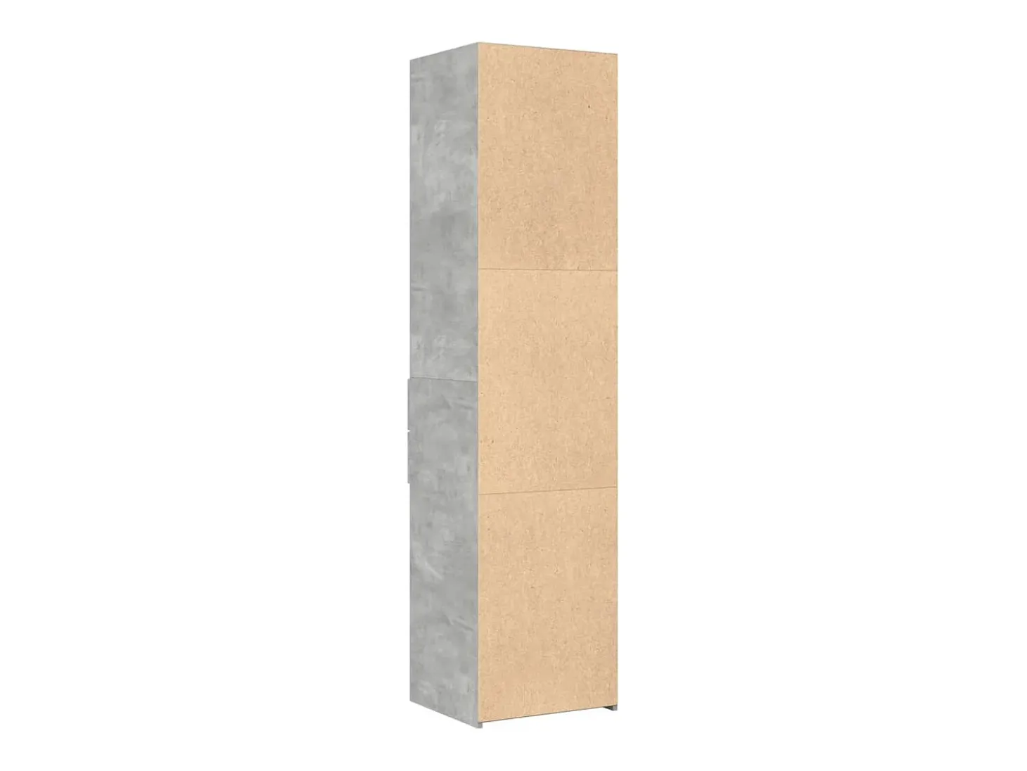 Aparador alto gris hormigón 45x42,5x185 cm madera de ingeniería