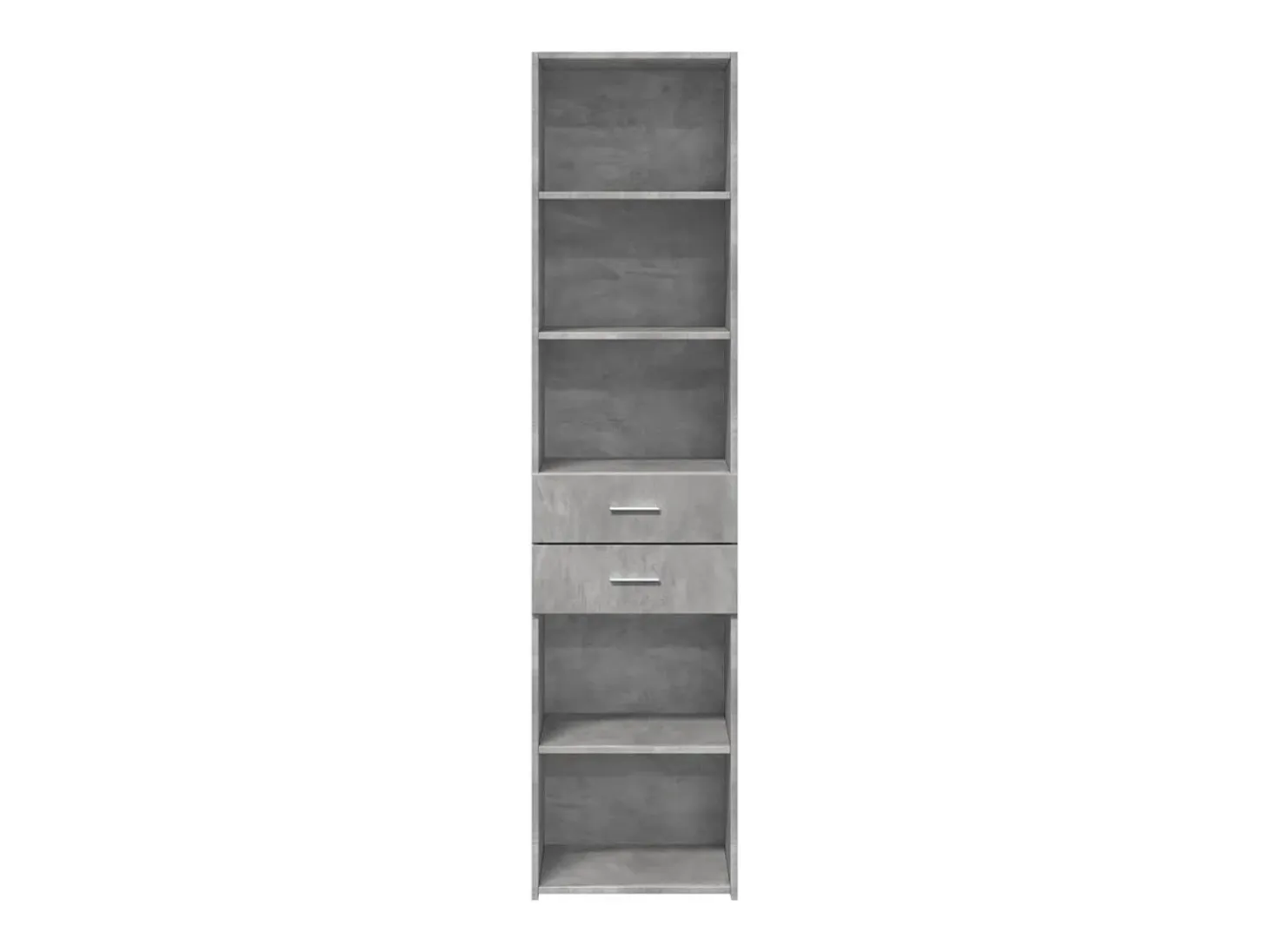 Aparador alto gris hormigón 45x42,5x185 cm madera de ingeniería