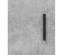 Aparador alto Gris hormigón 69,5x34x180 cm Madera de ingeniería