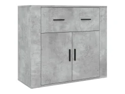 Aparador alto Gris hormigón Madera de ingeniería