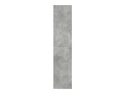 Aparador alto gris hormigón 30x41x185 cm madera de ingeniería