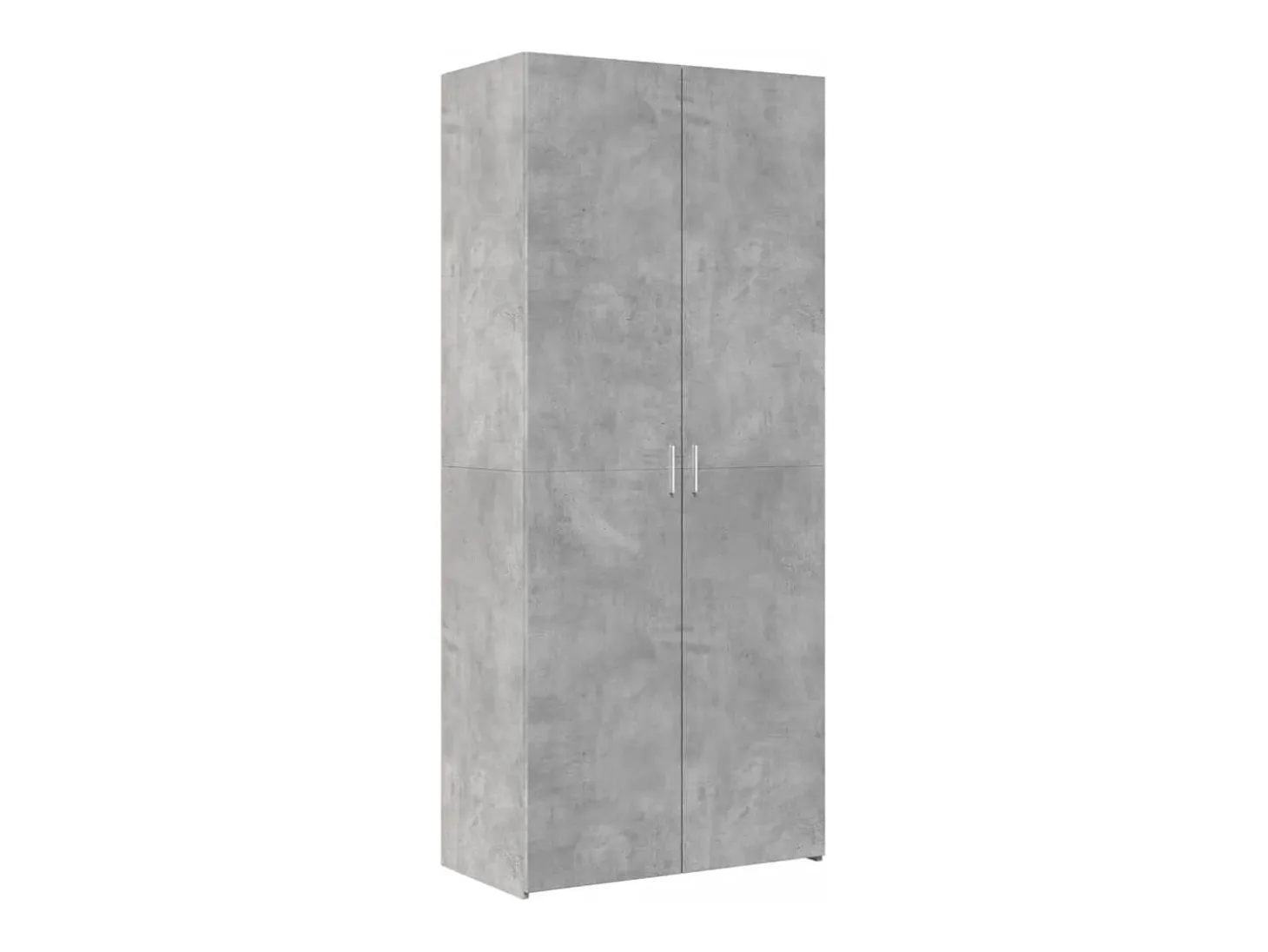 Aparador alto gris hormigón 80x42,5x185 cm madera de ingeniería