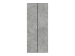 Aparador alto gris hormigón 80x42,5x185 cm madera de ingeniería