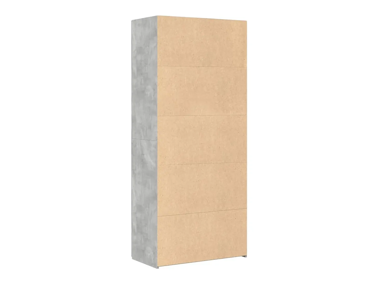 Aparador alto gris hormigón 80x42,5x185 cm madera de ingeniería