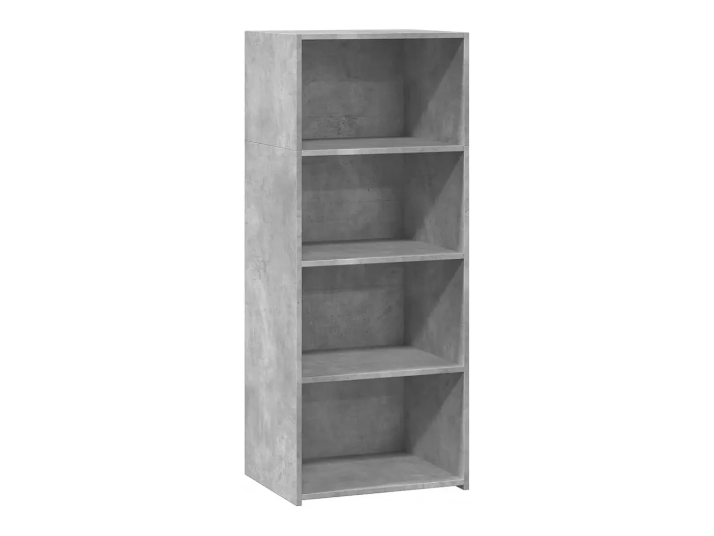 Aparador alto gris hormigón 50x41x124 cm madera de ingeniería