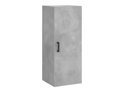 Aparador alto Gris hormigón 34,5x34x180 cm Madera de ingeniería