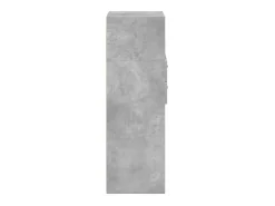 Aparador alto gris hormigón 30x42,5x124 cm madera de ingeniería