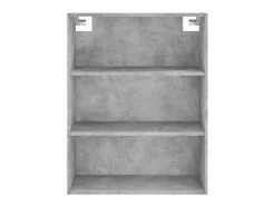 Aparador alto Gris hormigón 69,5x34x180 cm Madera de ingeniería
