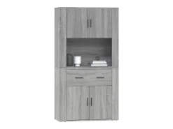 Aparador alto gris Sonoma de madera de ingeniería