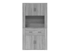 Aparador alto gris Sonoma de madera de ingeniería