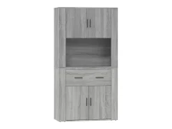 Aparador alto gris Sonoma de madera de ingeniería