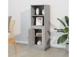 Aparador alto madera contrachapada gris Sonoma 36x35,5x103,5 cm ES58720