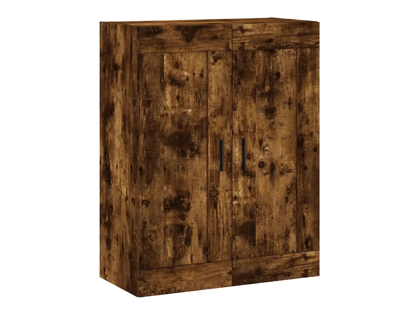 Aparador alto madera contrachapada roble ahumado 69,5x34x180 cm