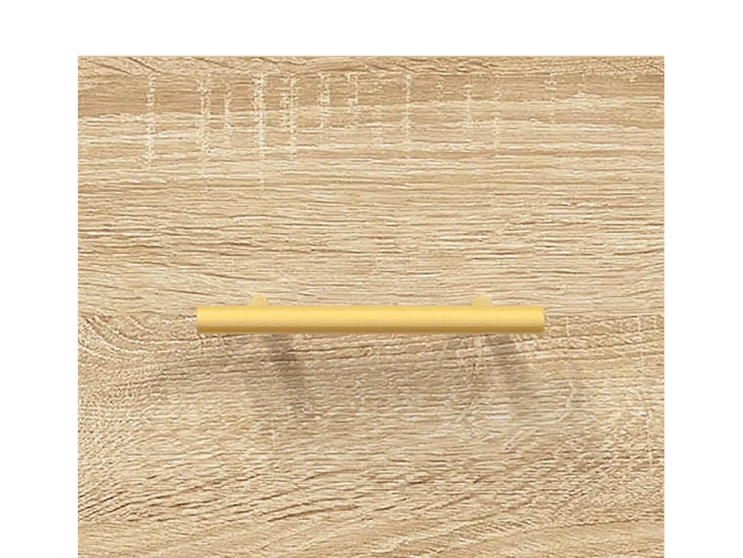 Aparador alto madera contrachapada color roble 69,5x34x180 cm