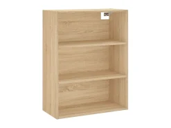 Aparador alto madera contrachapada color roble 69,5x34x180 cm ES19712