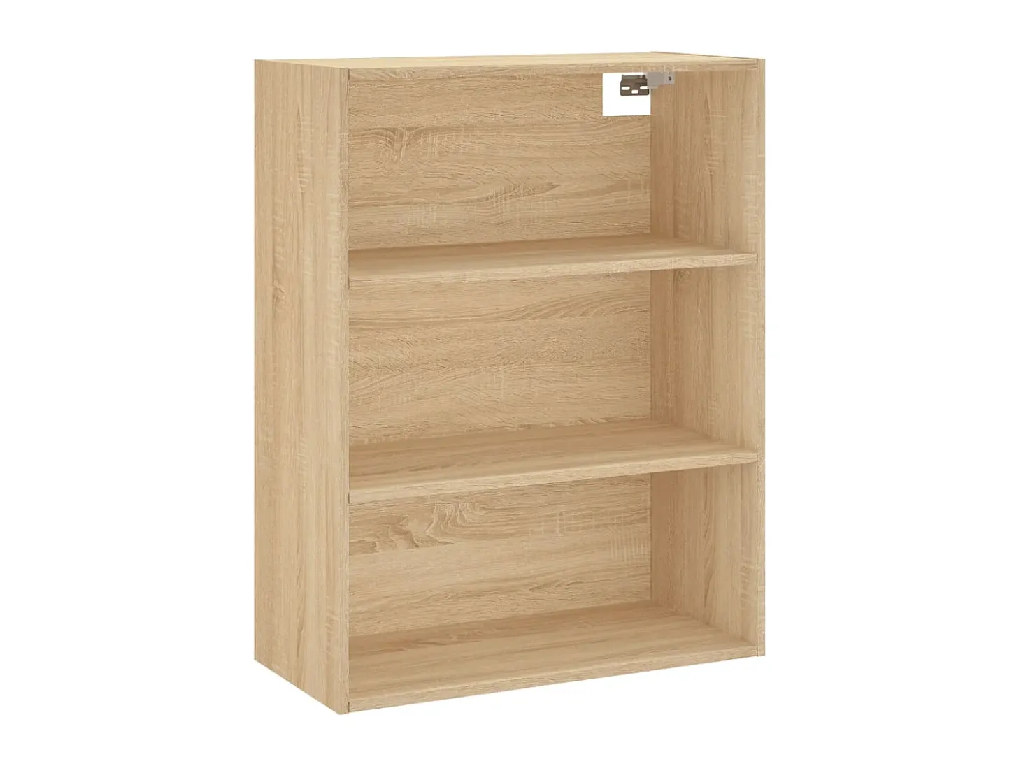 Aparador alto madera contrachapada color roble 69,5x34x180 cm ES19712