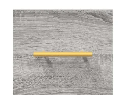 Aparador alto madera contrachapada gris sonoma 69,5x34x180 cm