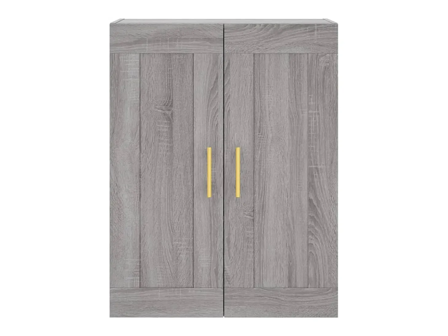 Aparador alto madera contrachapada gris sonoma 69,5x34x180 cm