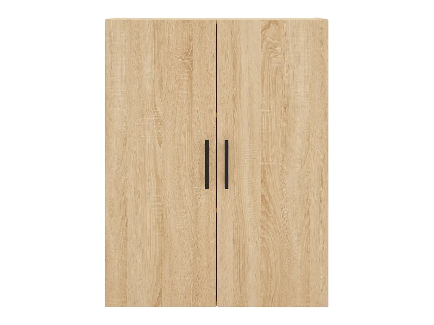 Aparador alto madera contrachapada color roble 69,5x34x180 cm