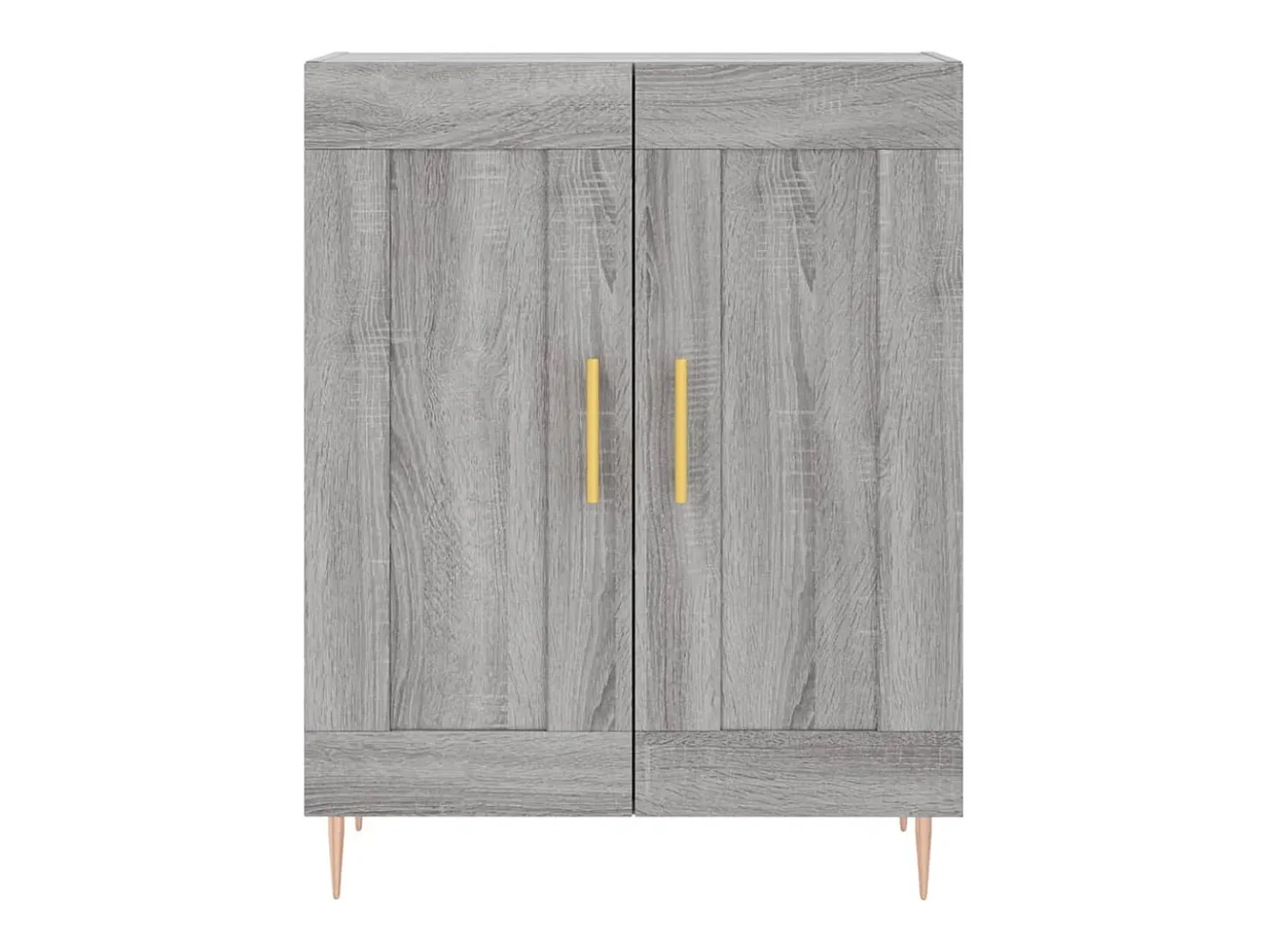 Aparador alto madera contrachapada gris sonoma 69,5x34x180 cm