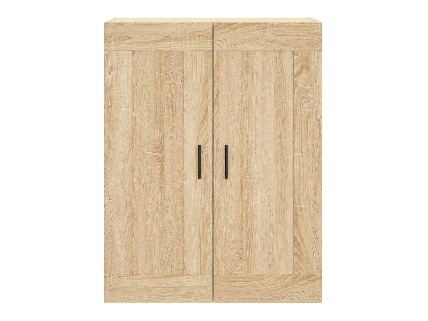 Aparador alto madera contrachapada color roble 69,5x34x180 cm