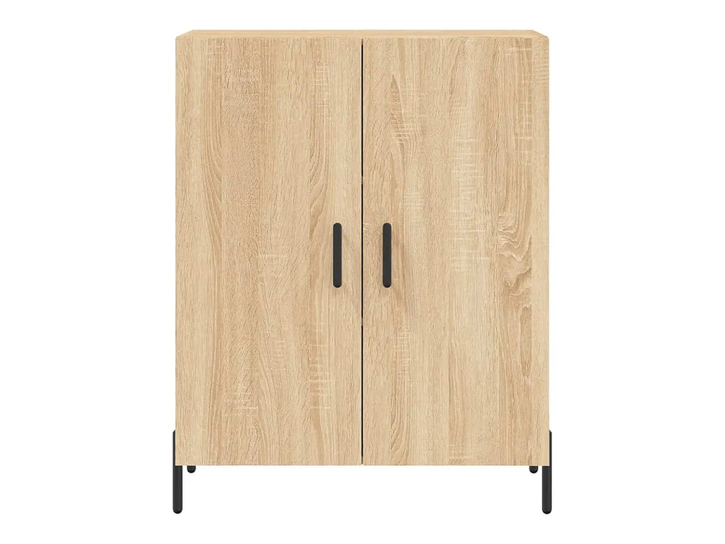 Aparador alto madera contrachapada color roble 69,5x34x180 cm