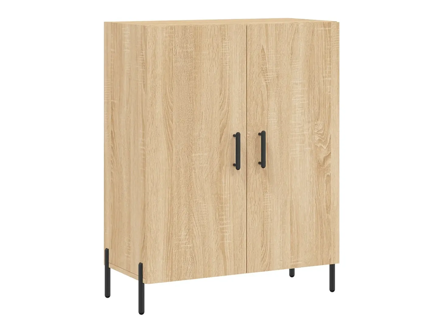 Aparador alto madera contrachapada color roble 69,5x34x180 cm