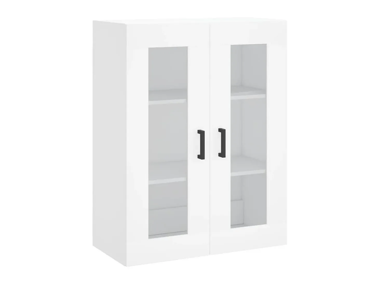 Aparador alto madera contrachapada blanco 69,5x34x180 cm ES84514