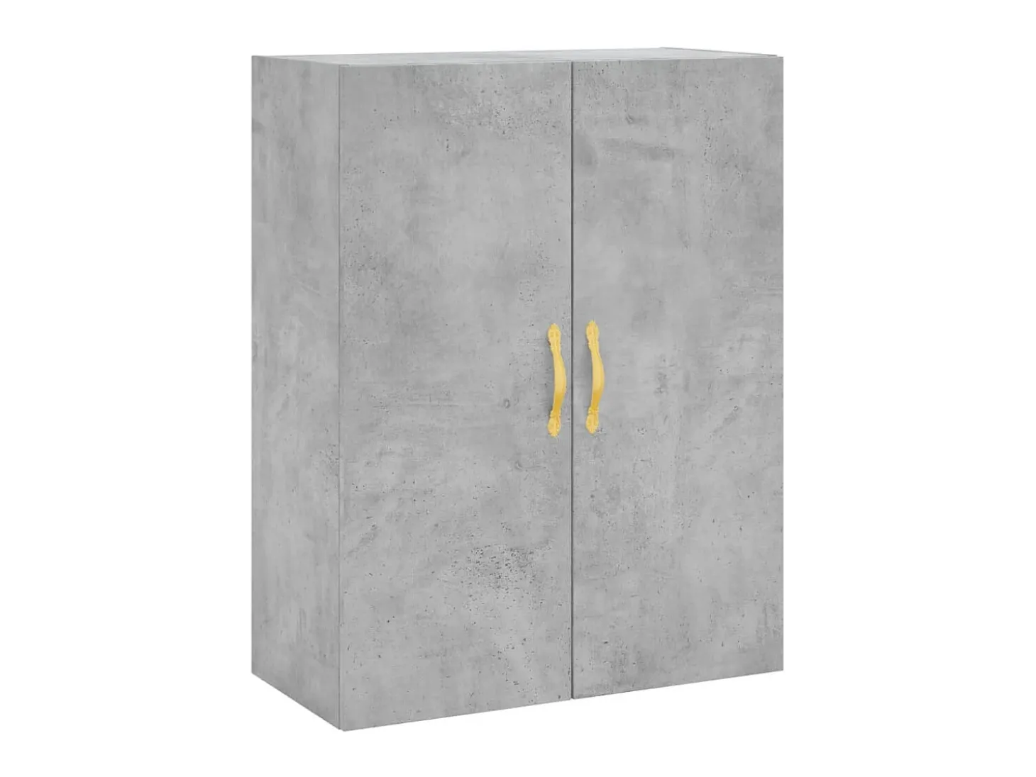 Aparador alto madera contrachapada gris hormigón 69,5x34x180 cm ES54906