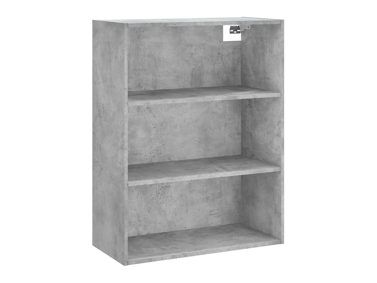 Aparador alto madera contrachapada gris hormigón 69,5x34x180 cm ES48016