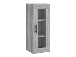 Aparador alto madera contrachapada gris Sonoma 34,5x34x180 cm ES26999