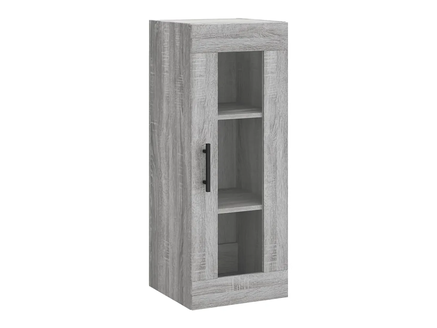 Aparador alto madera contrachapada gris Sonoma 34,5x34x180 cm ES26999