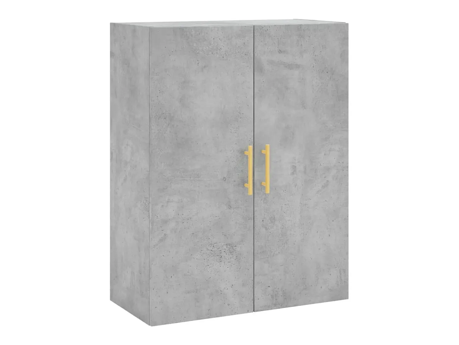 Aparador alto madera contrachapada gris hormigón 69,5x34x180 cm ES78229